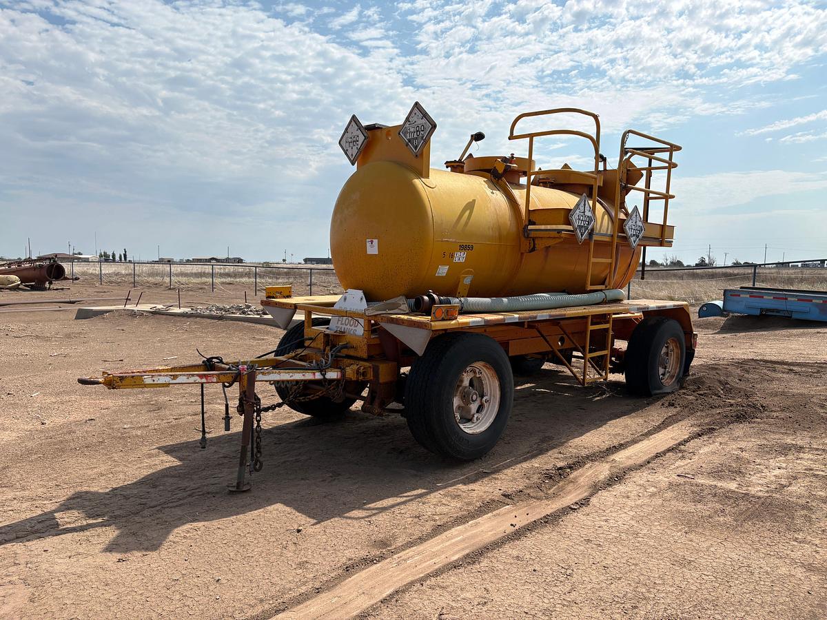Used 2006 WADSWORTH 14’ X 5’ 1,500GALLON   T/A BUMPER PULL ACID TRANSPORT PUP TRAILER