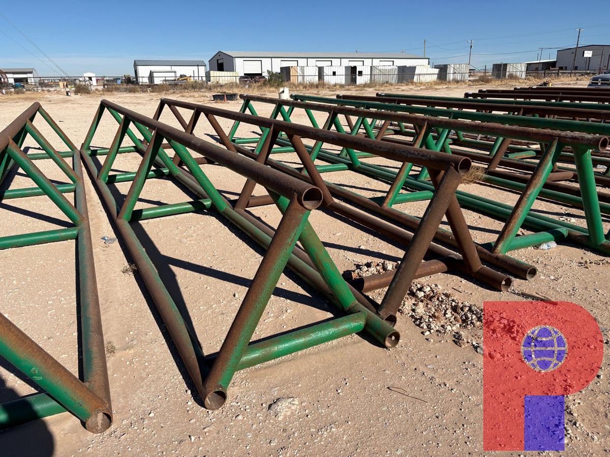 Used (2X$) 28’ X 42” TRIANGLE PIPE RACKS