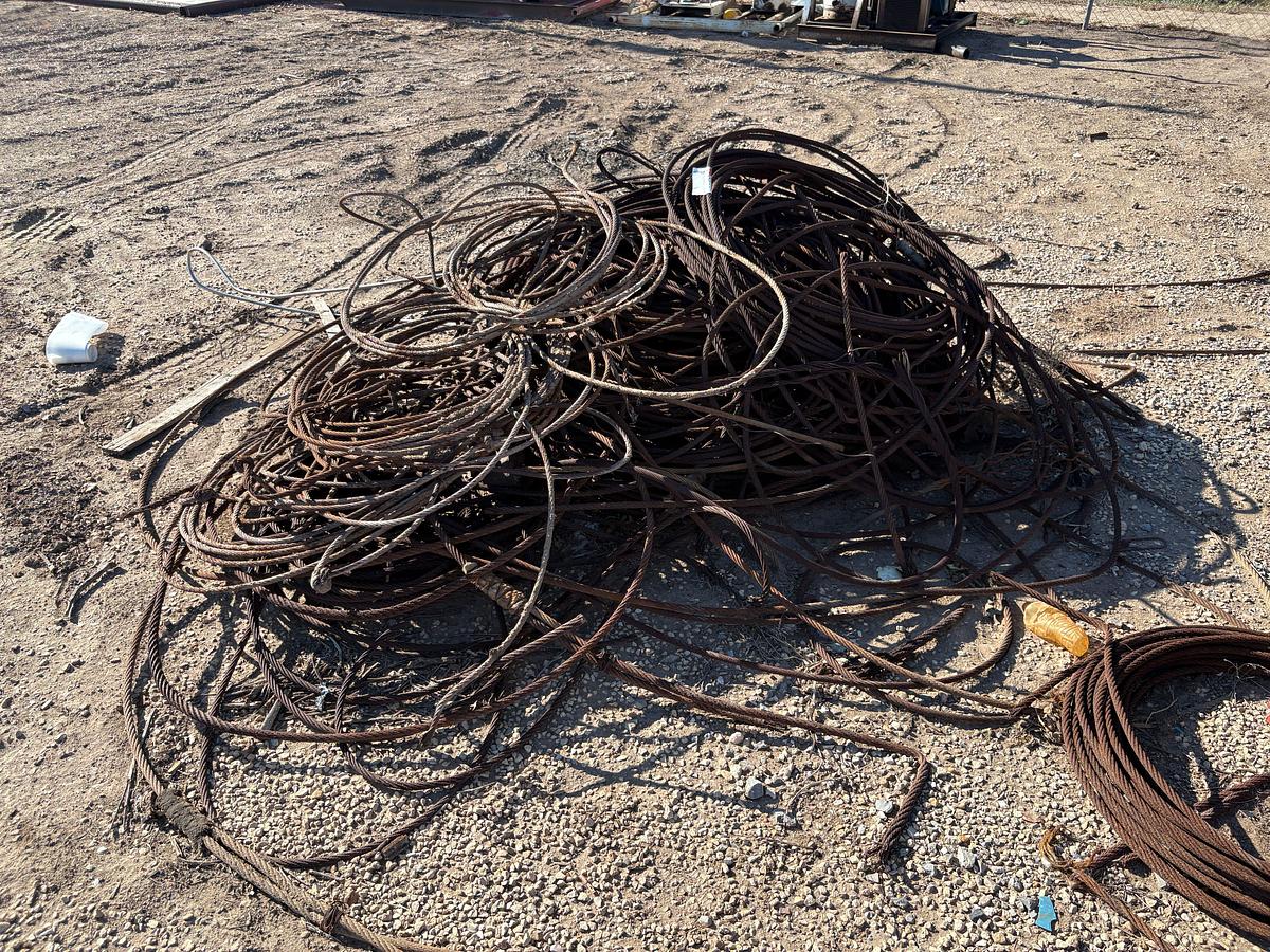 Used Lot of assorted wire rope/cable