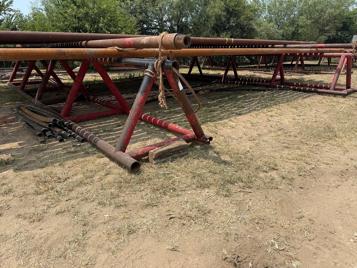Used (2 x $) 27’L x 43”H TRIANGULAR PIPE RACKS