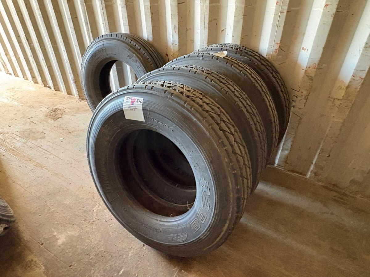 Used (5) 11r22.5 tires