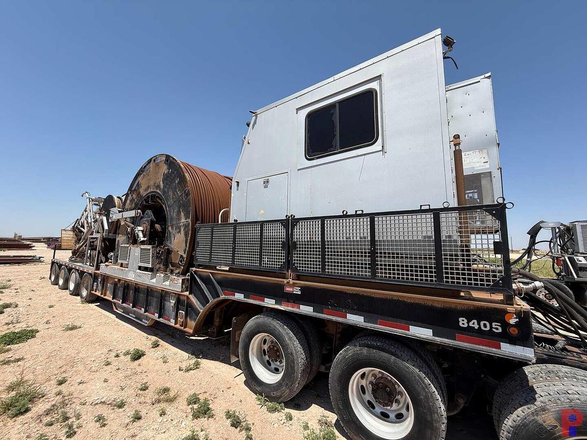 Used 2012 TOTAL EQUIPMENT AND SERVICE HYDRA RIG 580 15K 2” 4-AXLE COIL TUBING TRAILER