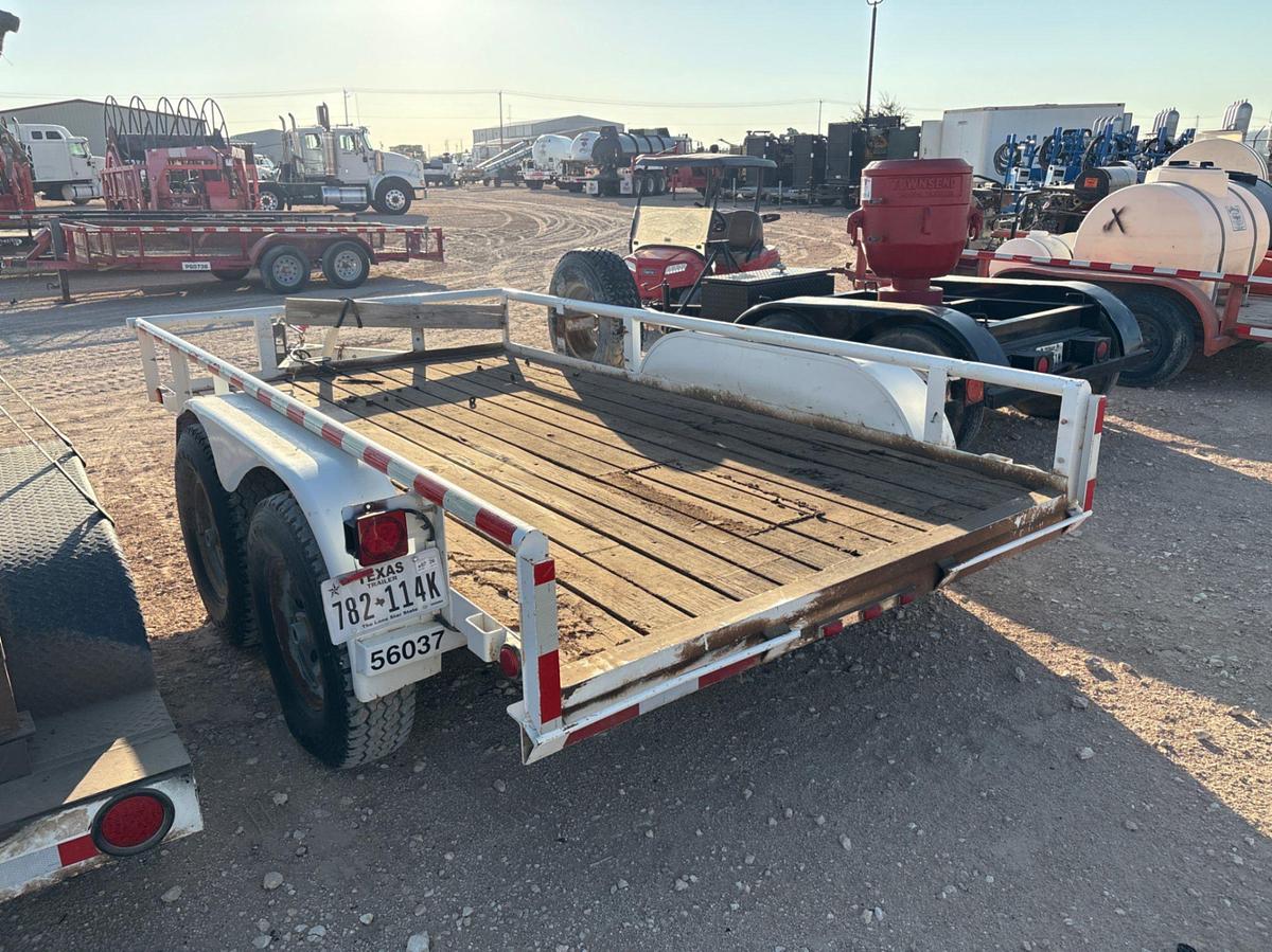 Used 2005 TEXAS BRAGG 12’ X 6.5’ T/A BUMPER PULL UTILITY TRAILER