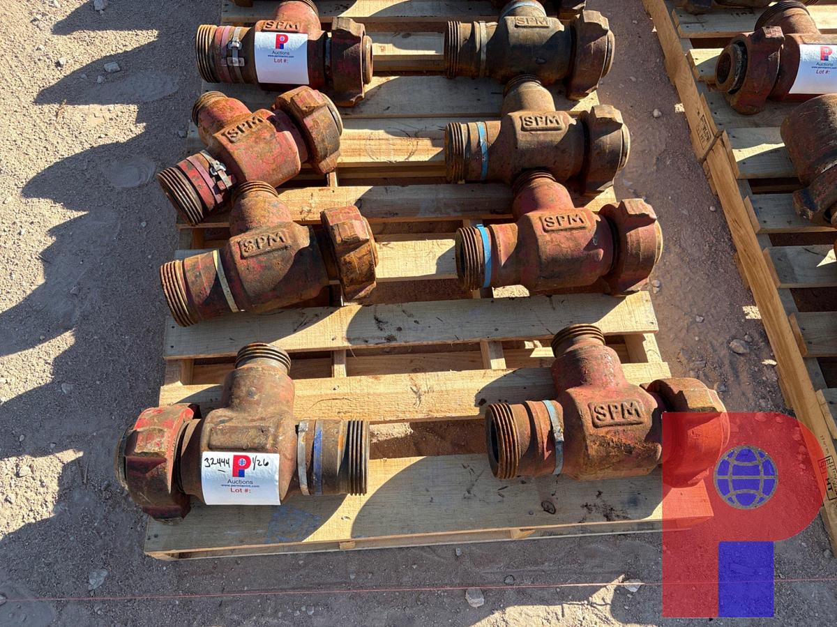 Used (6) SPM 3” X 2” 1502 “T” FITTINGS