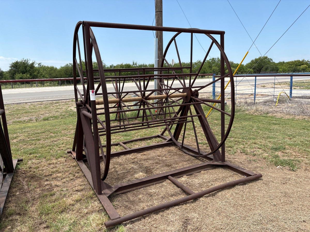 Used 6’W x 2’DEEP cable spool, skidded
