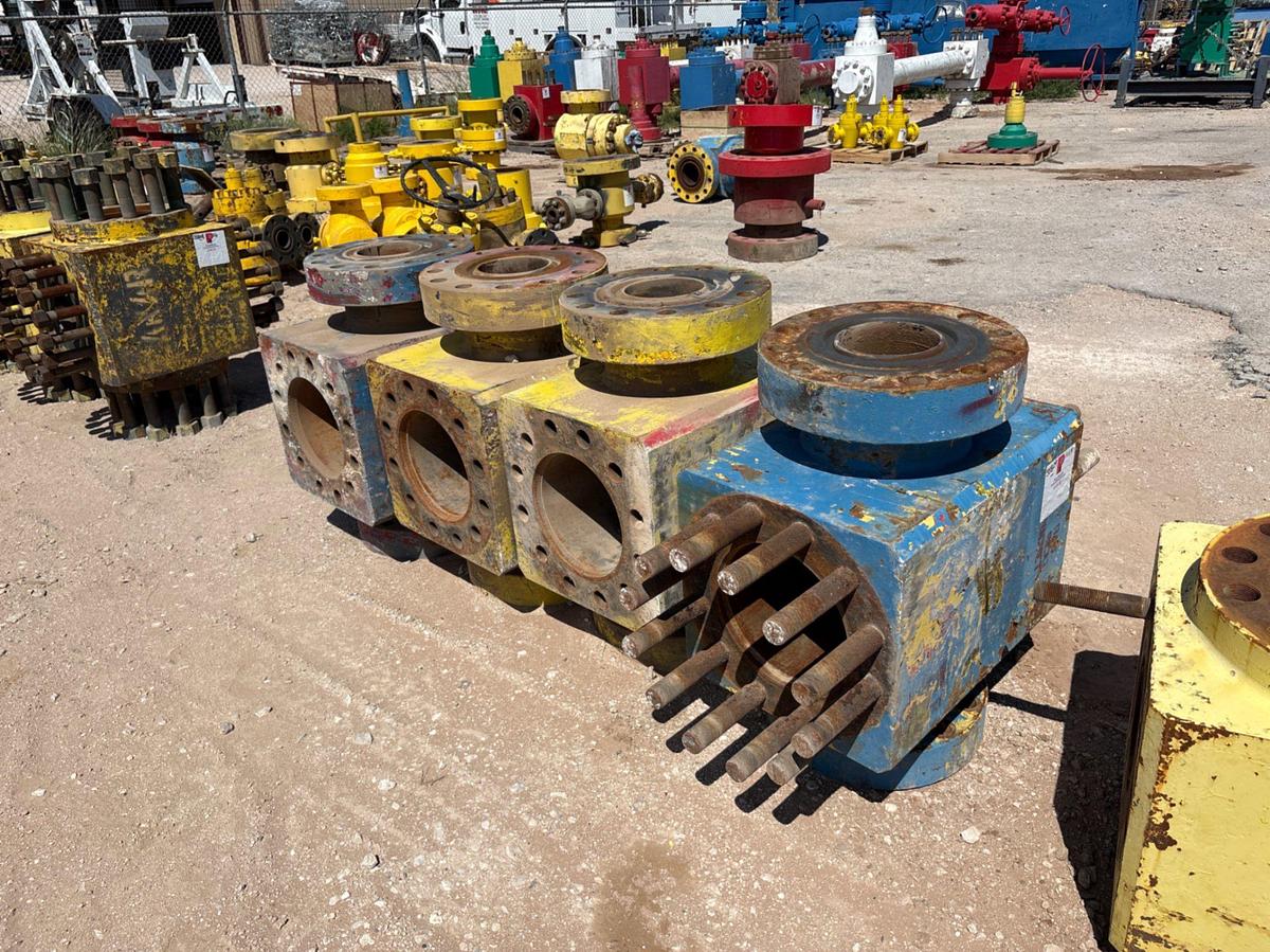 Used (4) 7-1/16” 10K frac valve bodies