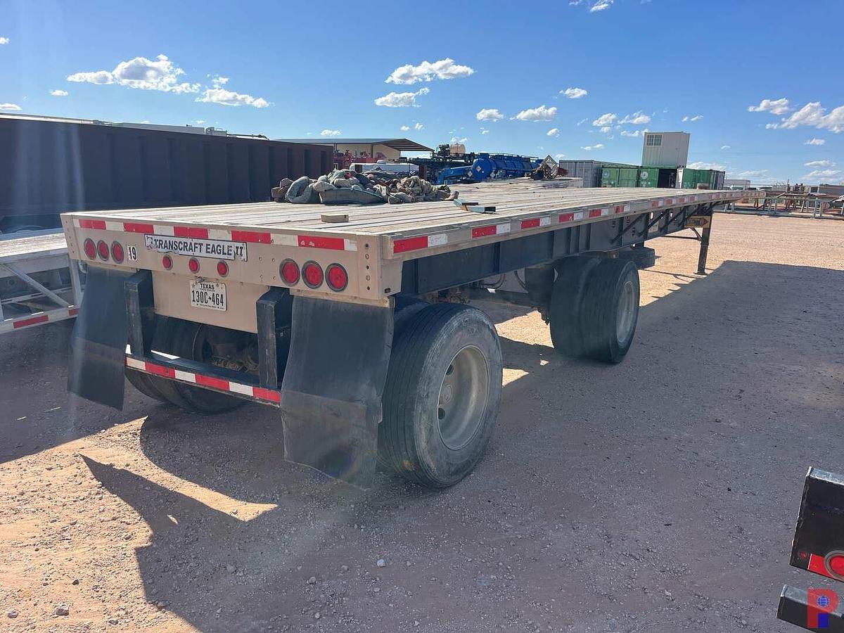 Used 2013 TRANSCRAFT EAGLE II 48’ X 102” T/A FLATBED TRAILER