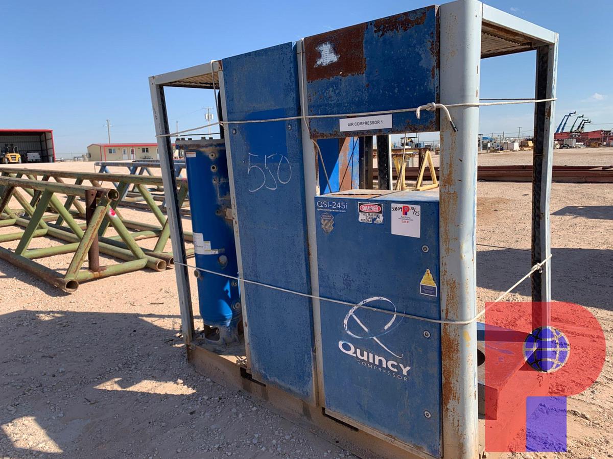 Used QUINCY ELECTRIC AIR COMPRESSOR