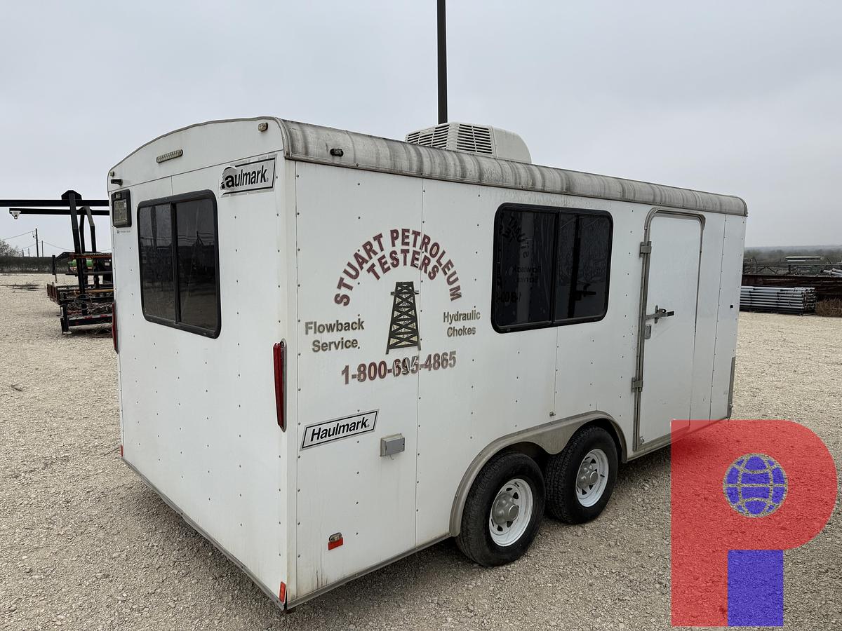 Used 2015 HAULMARK 16’ T/A BUMPER PULL COMMAND CENTER CARGO TRAILER