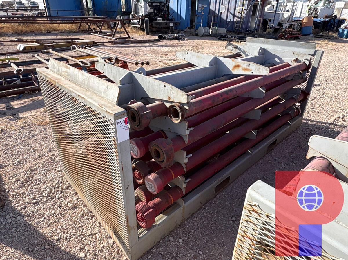 Used (24) 10’ JTS. OF 3” FIG 1502 15K WP FLOW IRON ON TRANSPORT RACK