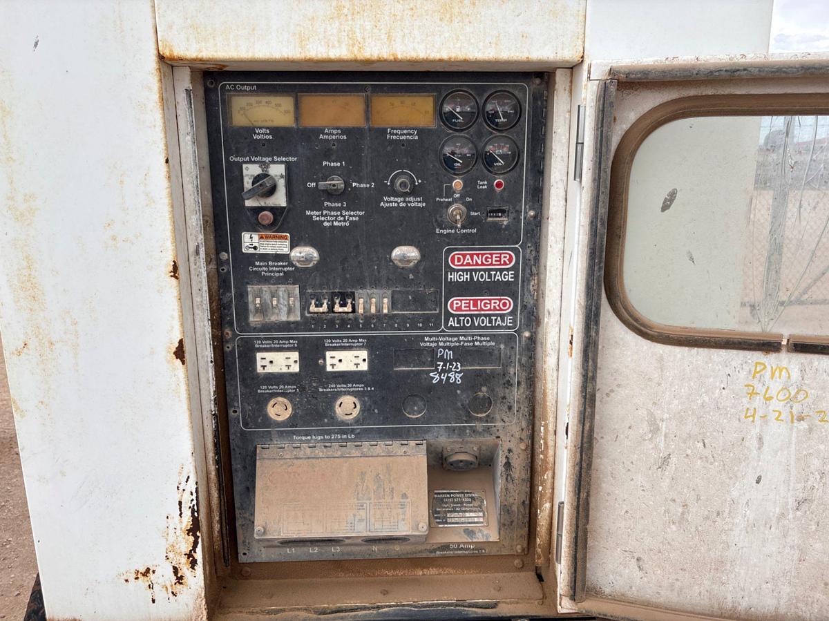 Used Warren power systems NPS-P-20 20KW S/A bumper pull generator