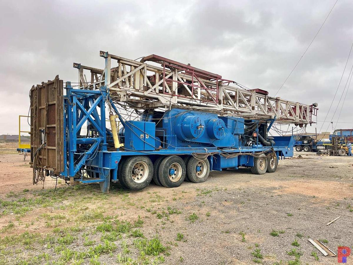 Used 2013 EAGLE 600 DD 104’-300K 5-AXLE WELL SERVICE WORKOVER RIG