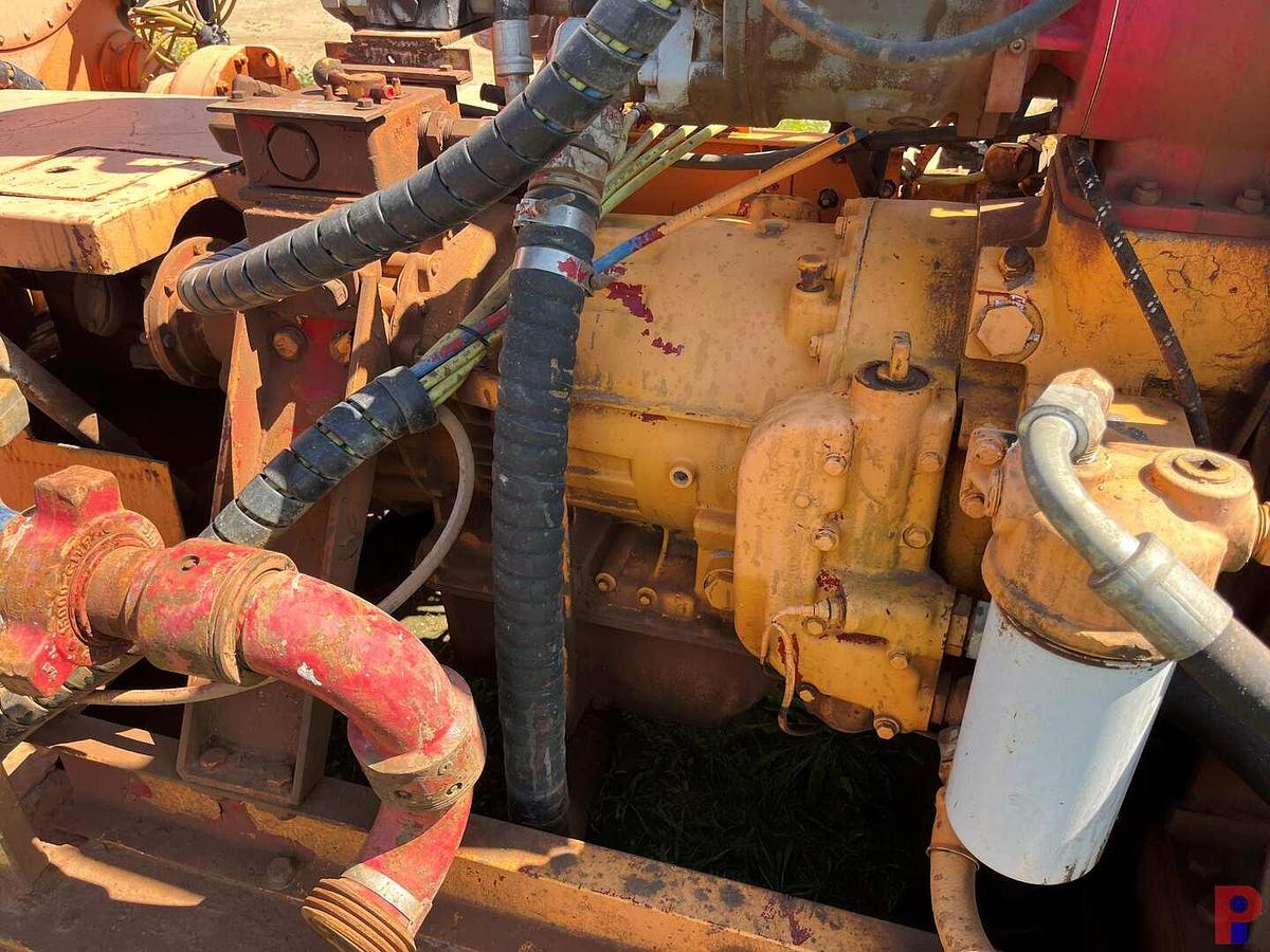 Used GARDNER DENVER PAHBFB 5K TRIPLEX WELL SERVICE PUMP P/B DETROIT 8V71N ALLISON TRANS., SKIDDED