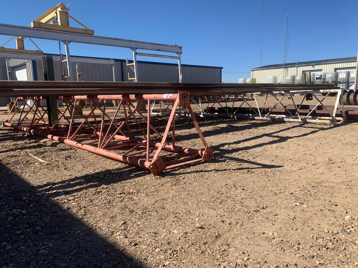 Used (2) 21’ x 32” Triangle Pipe Racks