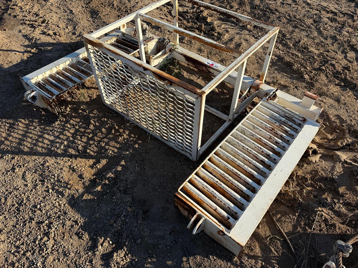 Used (2) ROD BASKETS W/ ROD RACKS F/ WORKOVER RIG