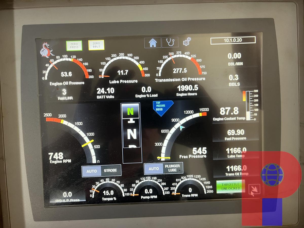 Used Kerr QWS 1,000HP Quintaplex Well Service Pump P/B: CAT C-32 Diesel Engine