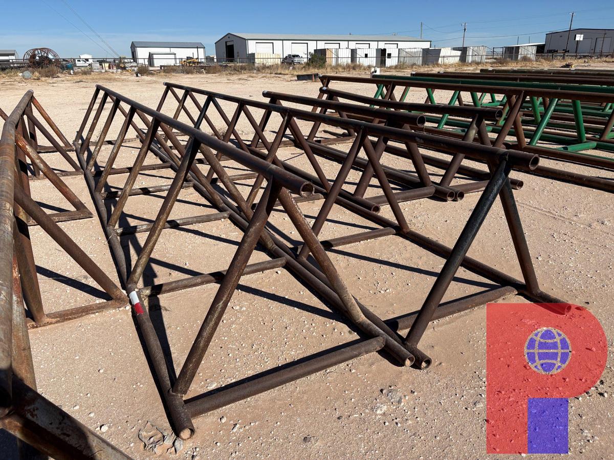 Used (2X$) 28’ X 43” TRIANGLE PIPE RACKS