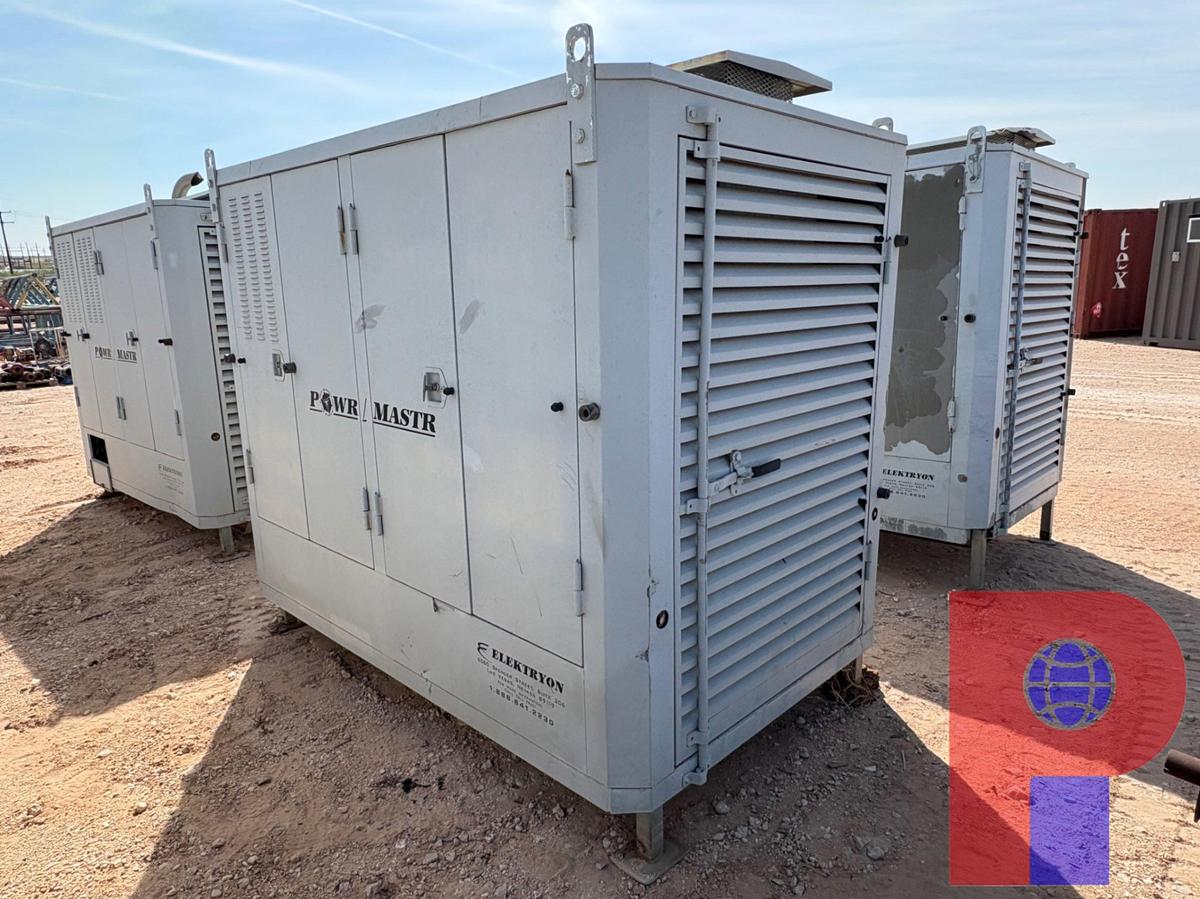Used STAMFORD 100KW 3-PHASE AC GENERATOR P/B: 8-CYLINDER NATURAL GAS ENGINE