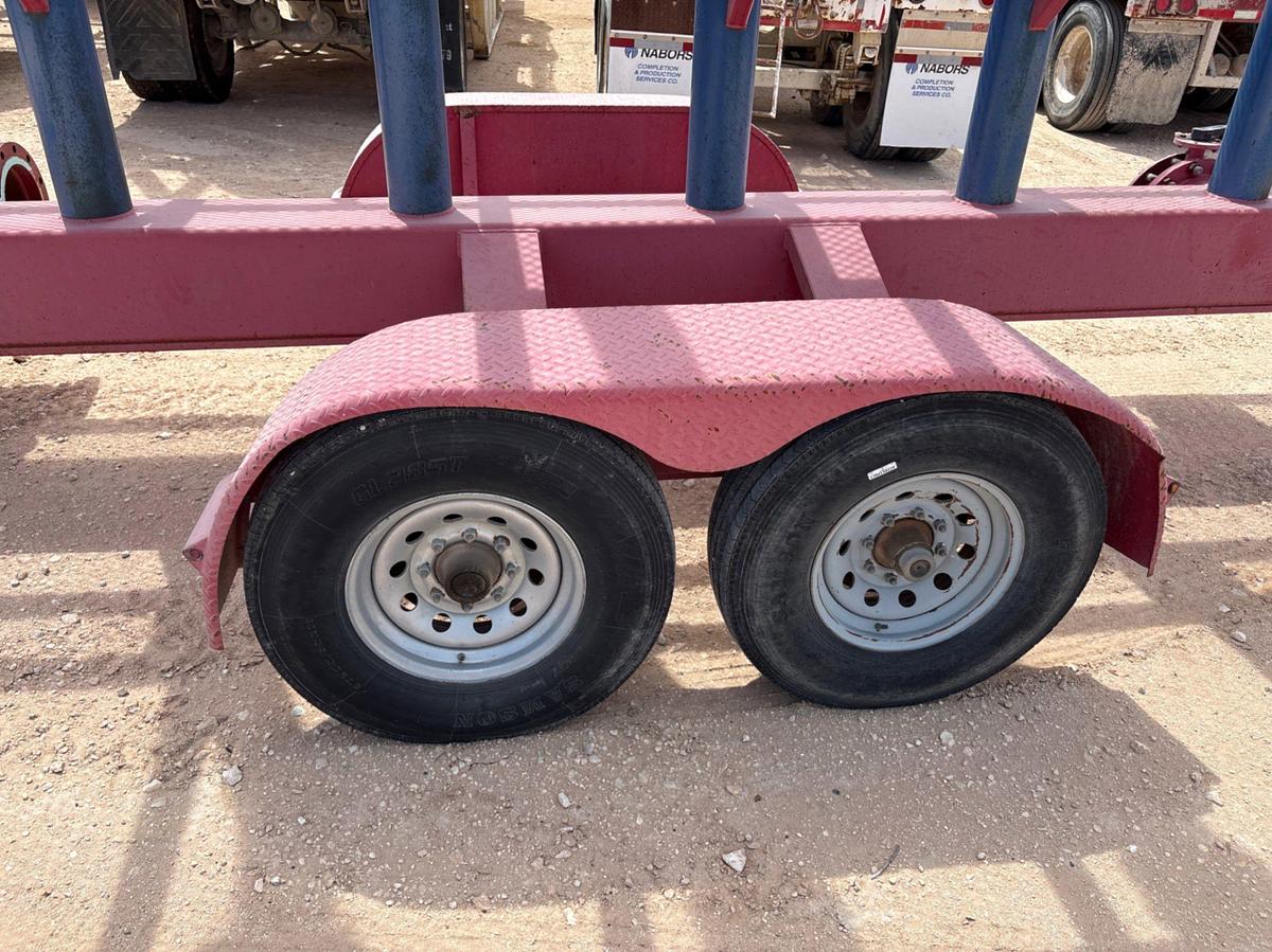 Used 2014 TLR WELDING 24’ X 7’ T/A BUMPER PULL CATWALK MANIFOLD TRAILER