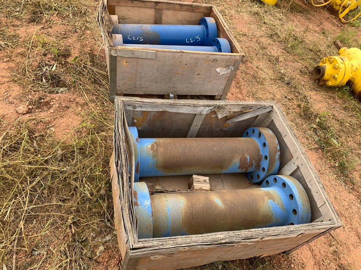 Used (4) Totes of 4-1/16 10k Spacer Spools