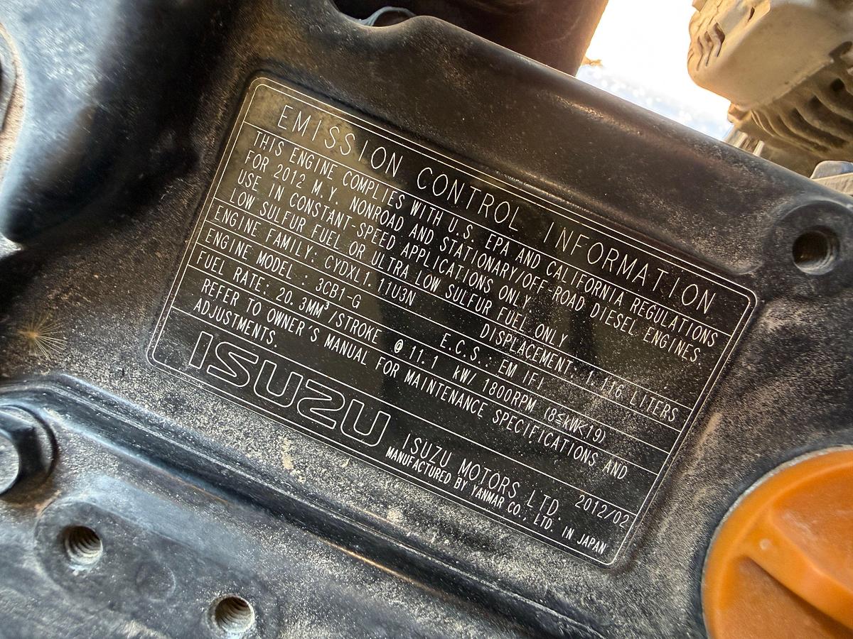 Used SELF CONTAINED 20K WP GREASE INJECTION UNIT COMBO P/B 8.4-KW ISUZU DIESEL GENERATOR