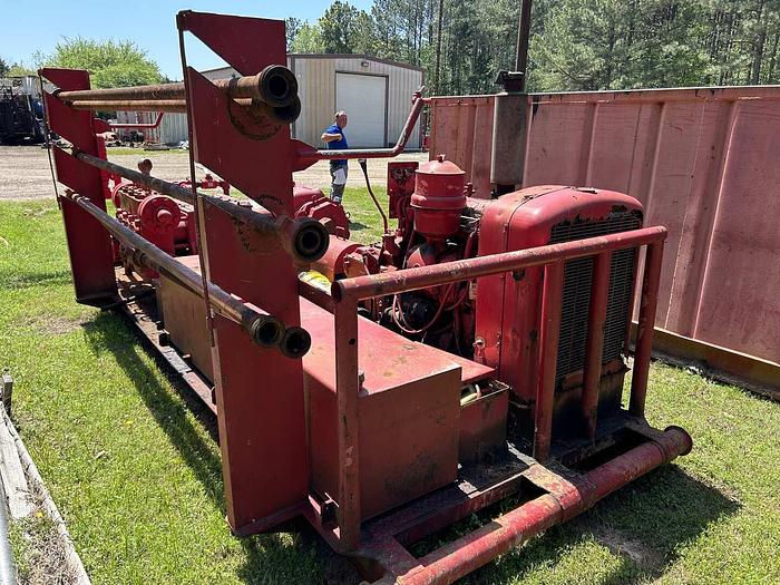 Used GASO 3969 WS 4" X 5 SKID MTD TRIPLEX WELL SERVICE PUMP