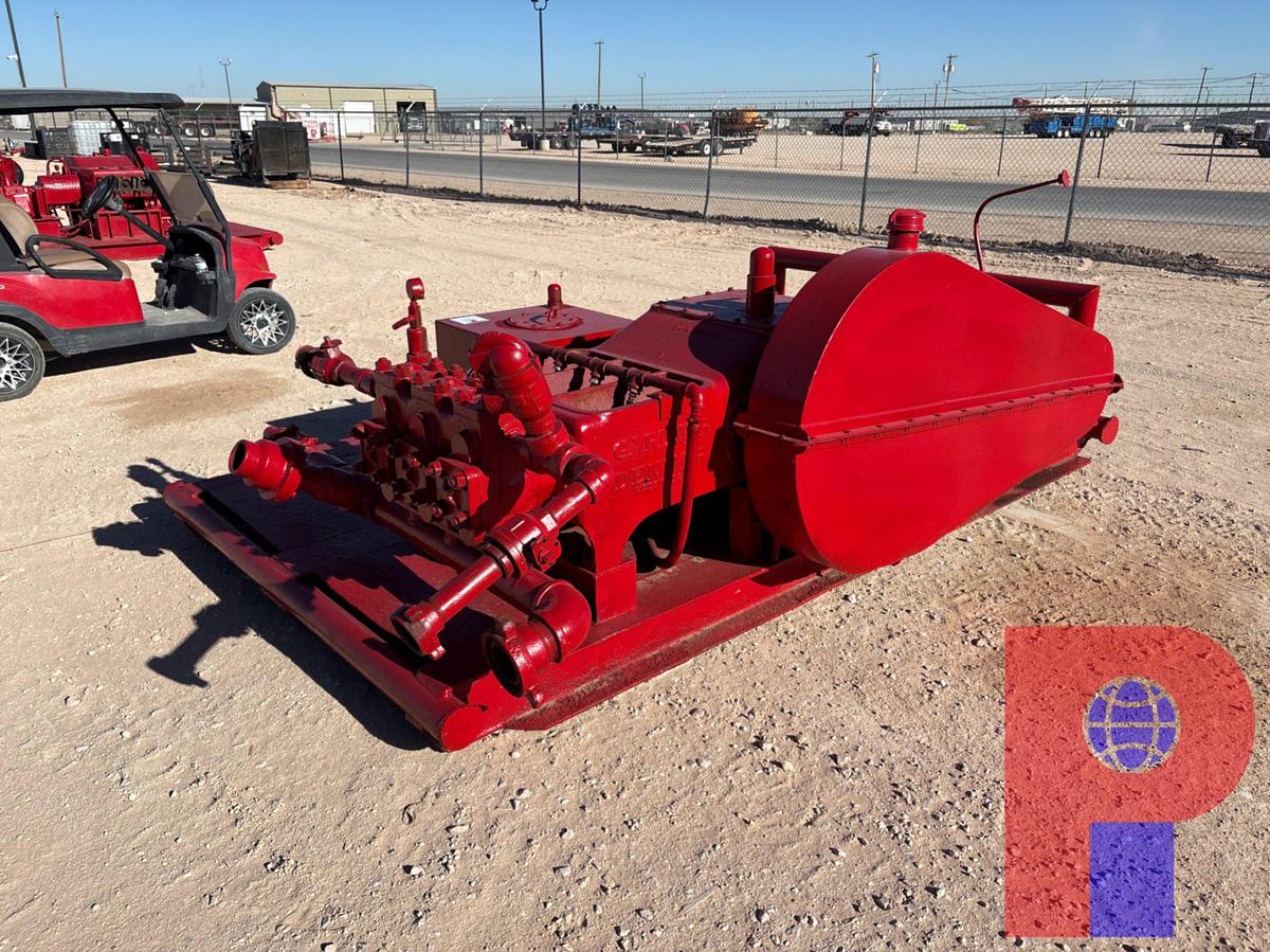 Used GARDNER DENVER 1PE-172 TRIPLEX PUMP, SKIDDED