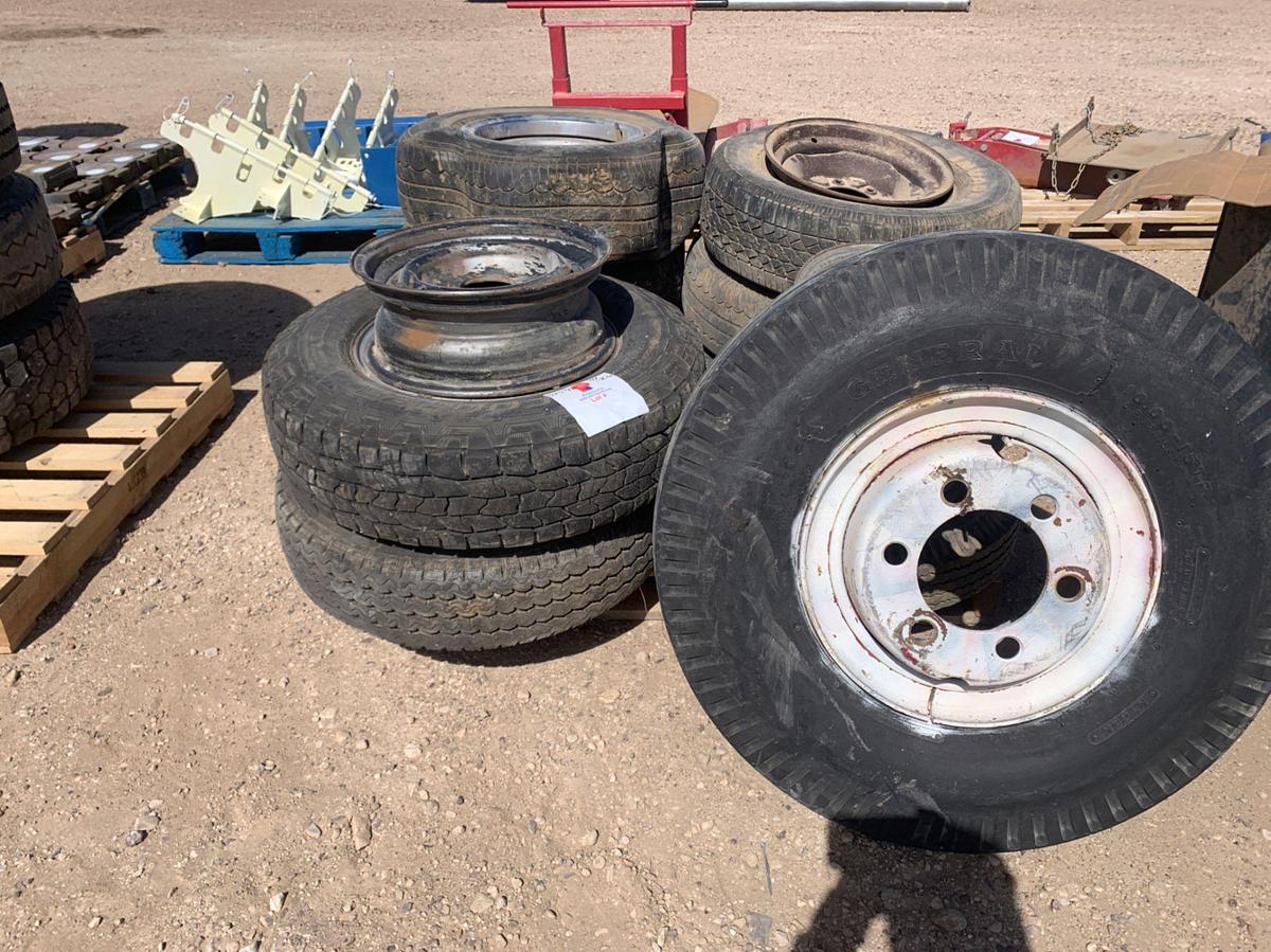 Used Pallet of 10 Bad Tires w/ 12 Rims