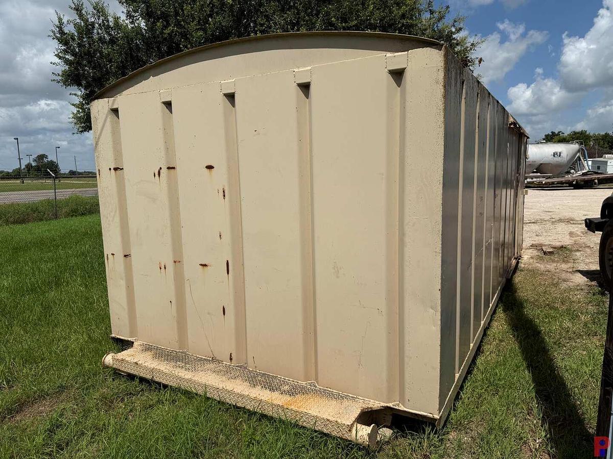 Used 24’L X 10.6’W X 9’H SKIDDED DOGHOUSE W/ OPEN SIDE SLIDING DOORS