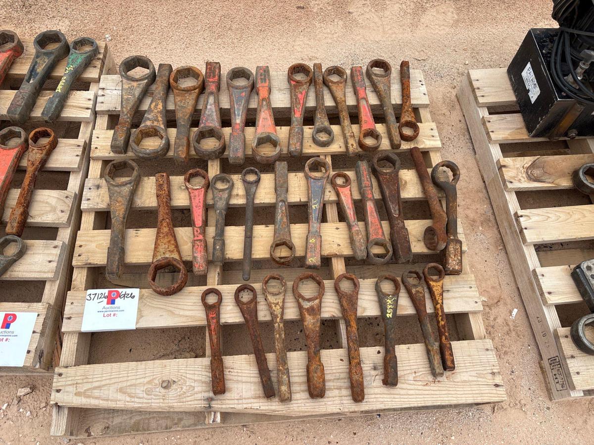 Used Pallet of (32) assorted size hammer wrenches