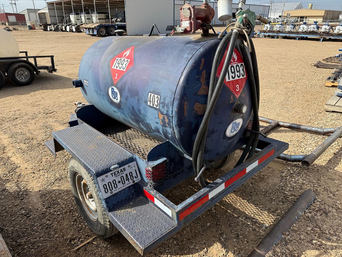 Used 2001 HERRING WELDING 250 GAL. S/A FUEL TRAILER