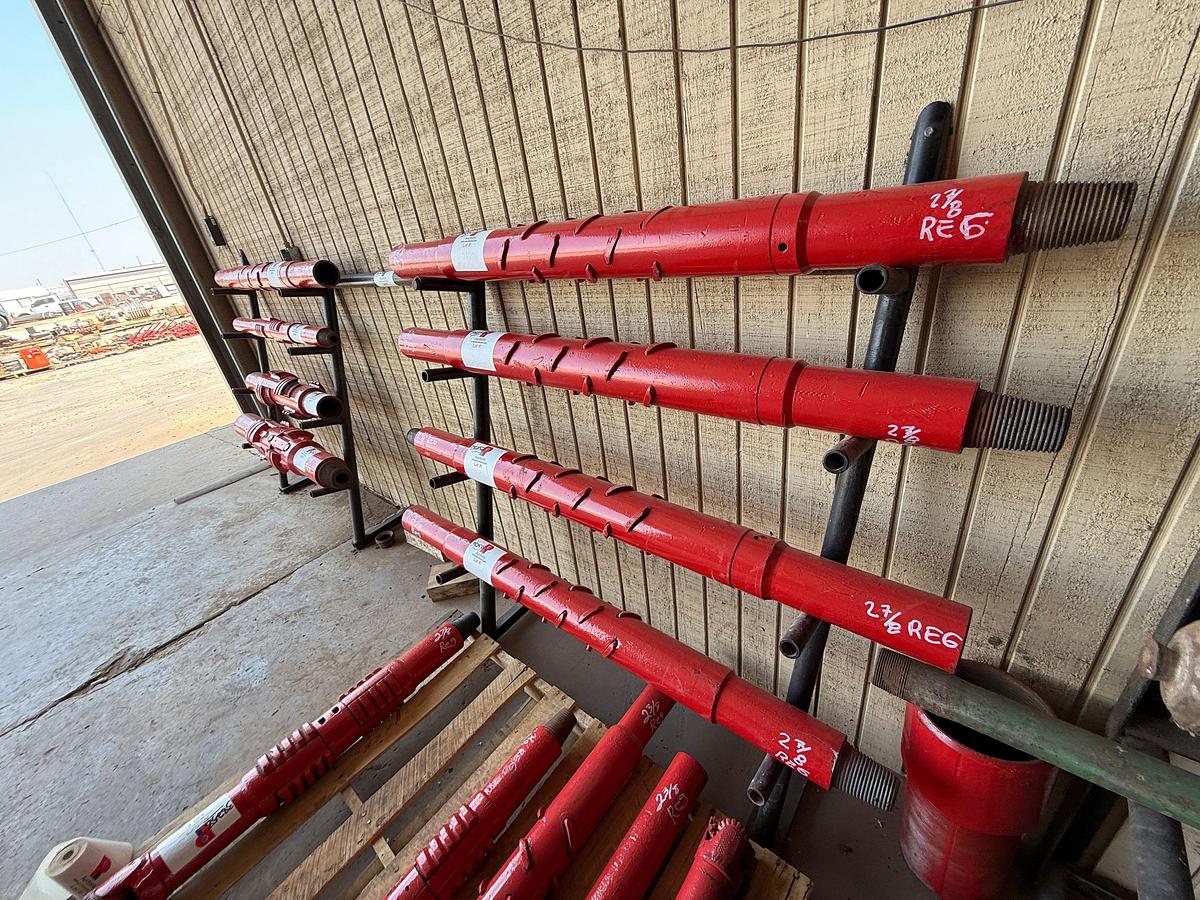 Used 10’L X 1.4’W x 4.4’H LEAN TO TOOL RACK