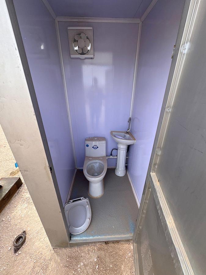 Used 7’ x 4’ x 8’ 2-room portable restroom
