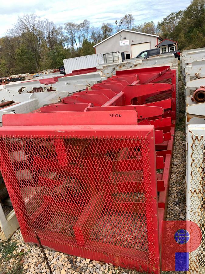 Used (18X$) 3’-10’ JTS. OF 2”- 3” FIG 1502 15K WP FLOW IRON ON TRANSPORT RACK