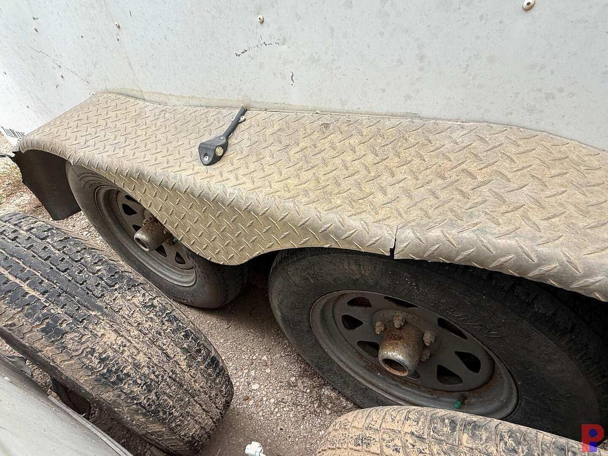 Used 2015 FOREST RIVER 14’ T/A BUMPER PULL CREW / DOGHOUSE TRAILER