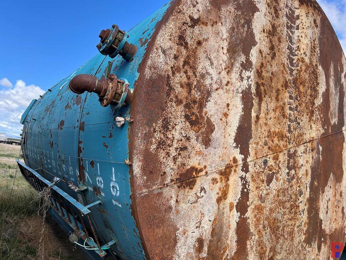 Used SKIDDED 12’DIAMETER X 20’H 400BBL VERTICAL STORAGE TANK