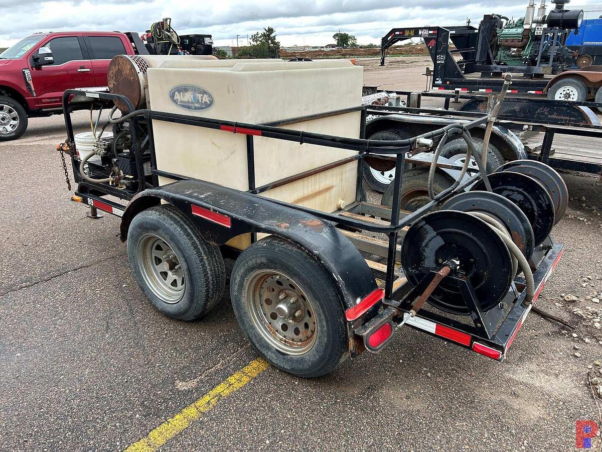Used 2004 ALKOTA  CLEANING SYSTEMS 10’ BUMPER PULL PRESSURE WASHING TRAILER