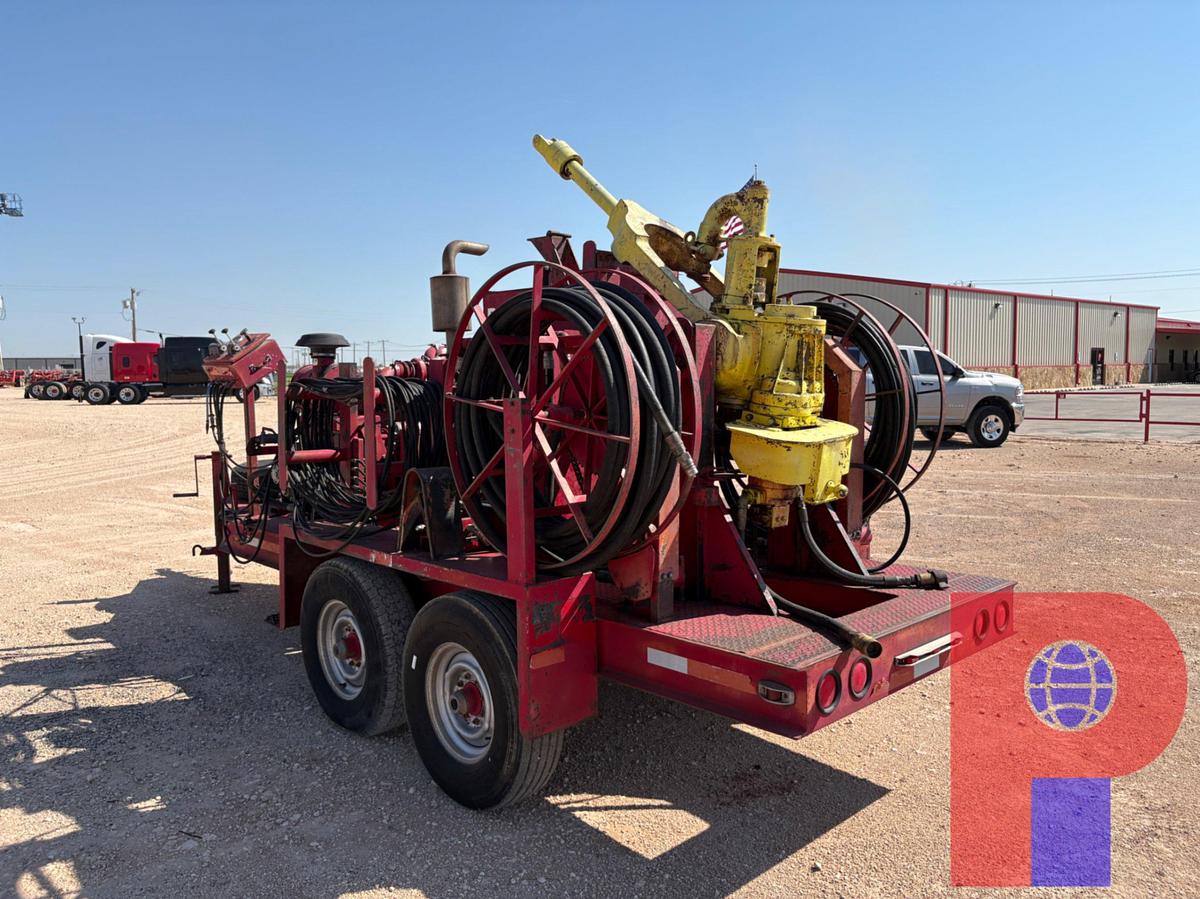 Used BOWEN 2.5 85-TON POWER SWIVEL MOUNTED ON 17’ T/A BUMPER PULL TRAILER