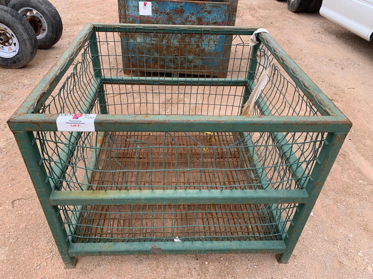 Used 48” x 48” x 36” Metal Bin