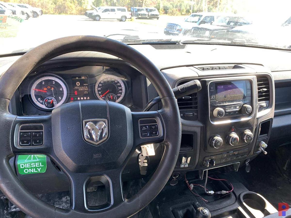 Used 2014 RAM 5500 HD 4X4 CREW CAB 8’ FLATBED TRUCK