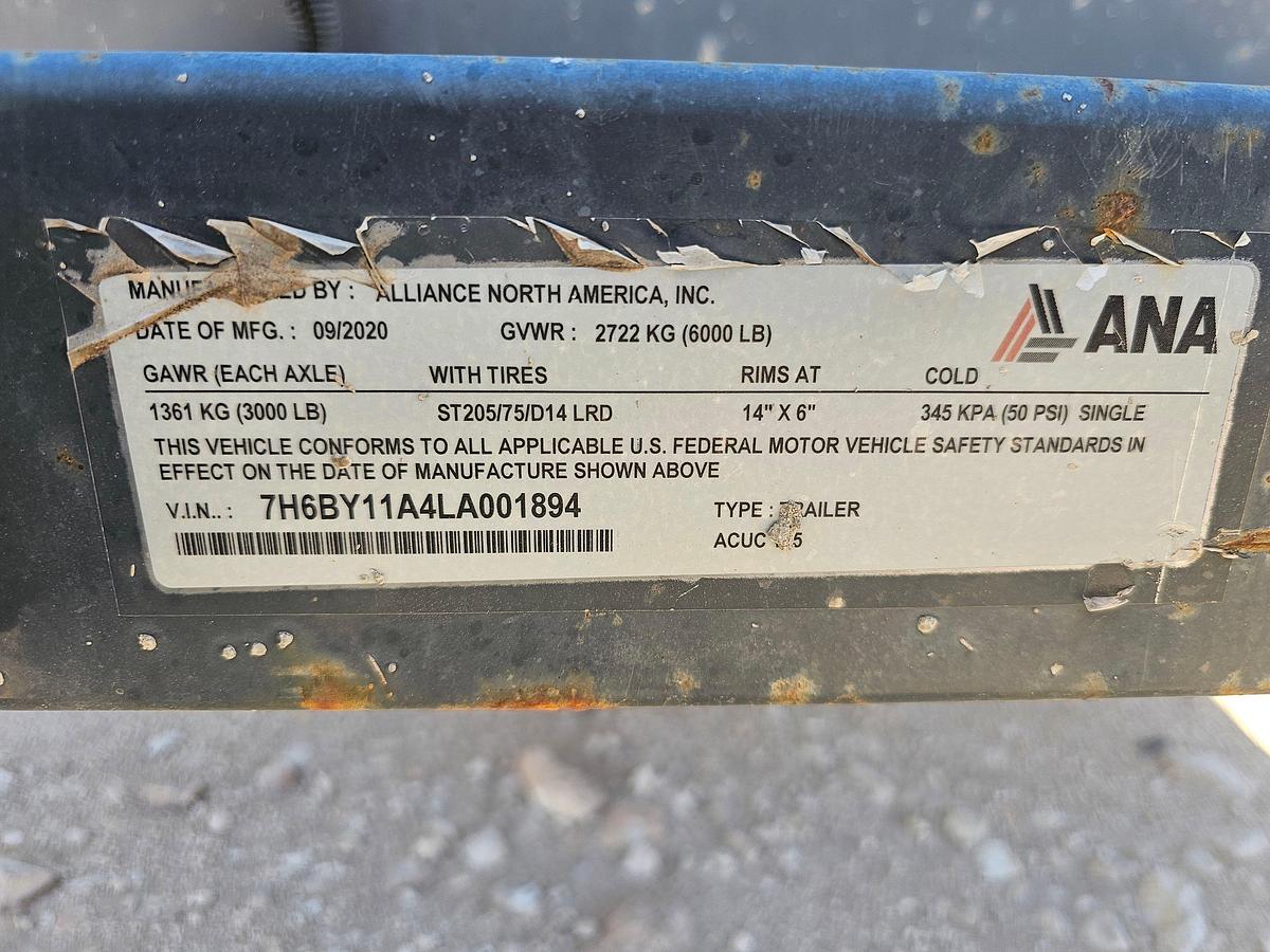 Used 2020 ALLIANCE NORTH AMERICA AIRMAN PDS185S-6E1 S/A TOWABLE AIR COMPRESSOR