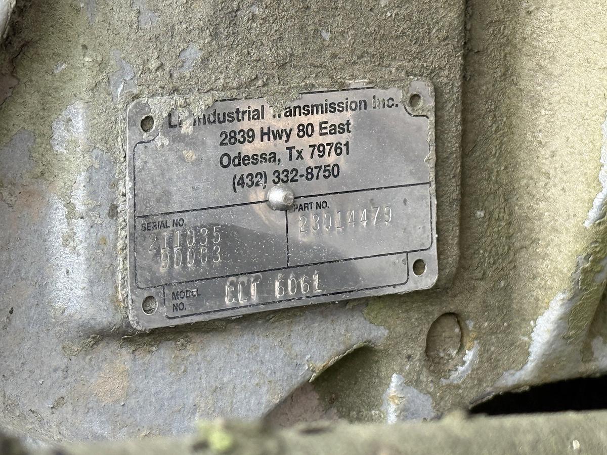 Used OILWELL SA634-5 10K WP TRIPLEX CEMENT PUMP UNIT P/B DETROIT SERIES 60 SKIDDED MTD ON 2007 LUFKIN TRI AXLE NARROW NECK LOWBOY