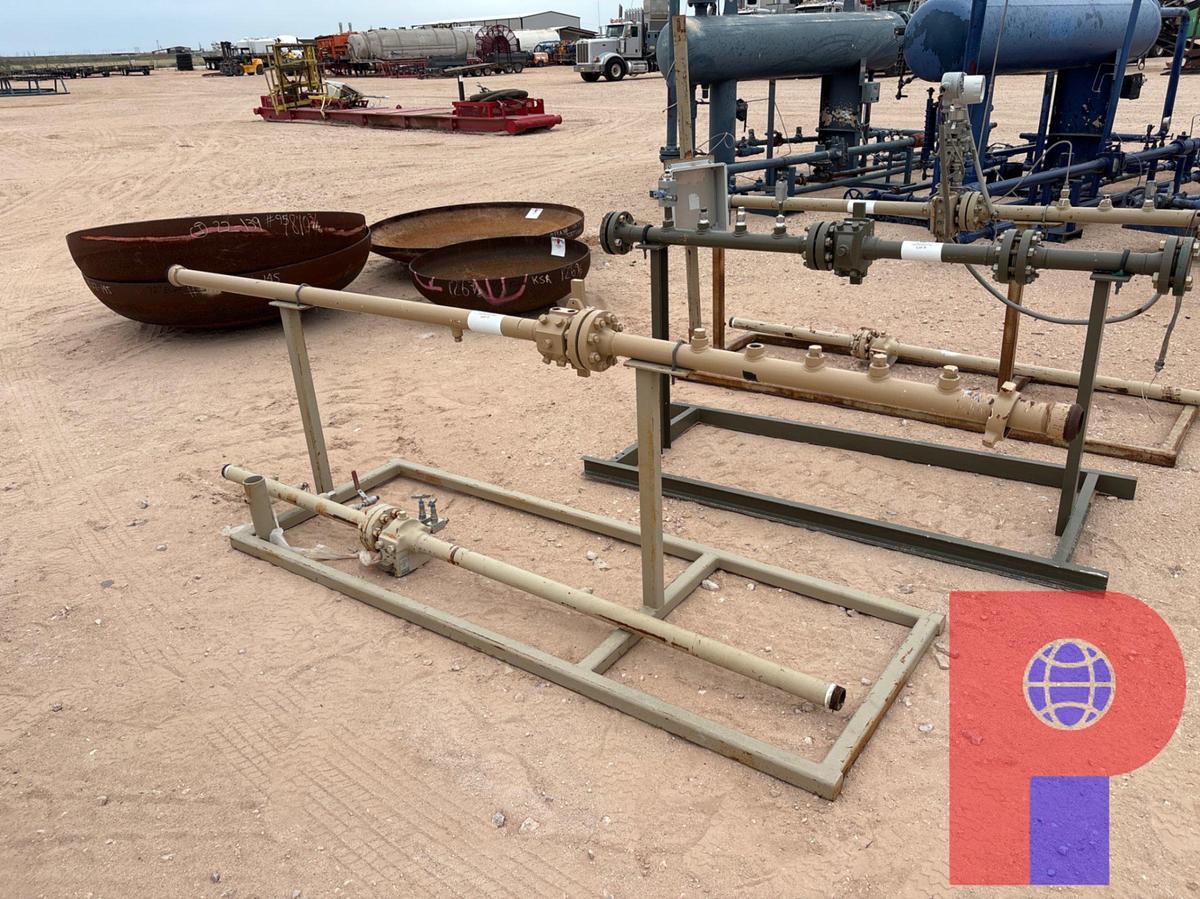 Used (2) METER RUNS, 2” X 10.5’ & 2” X 8’