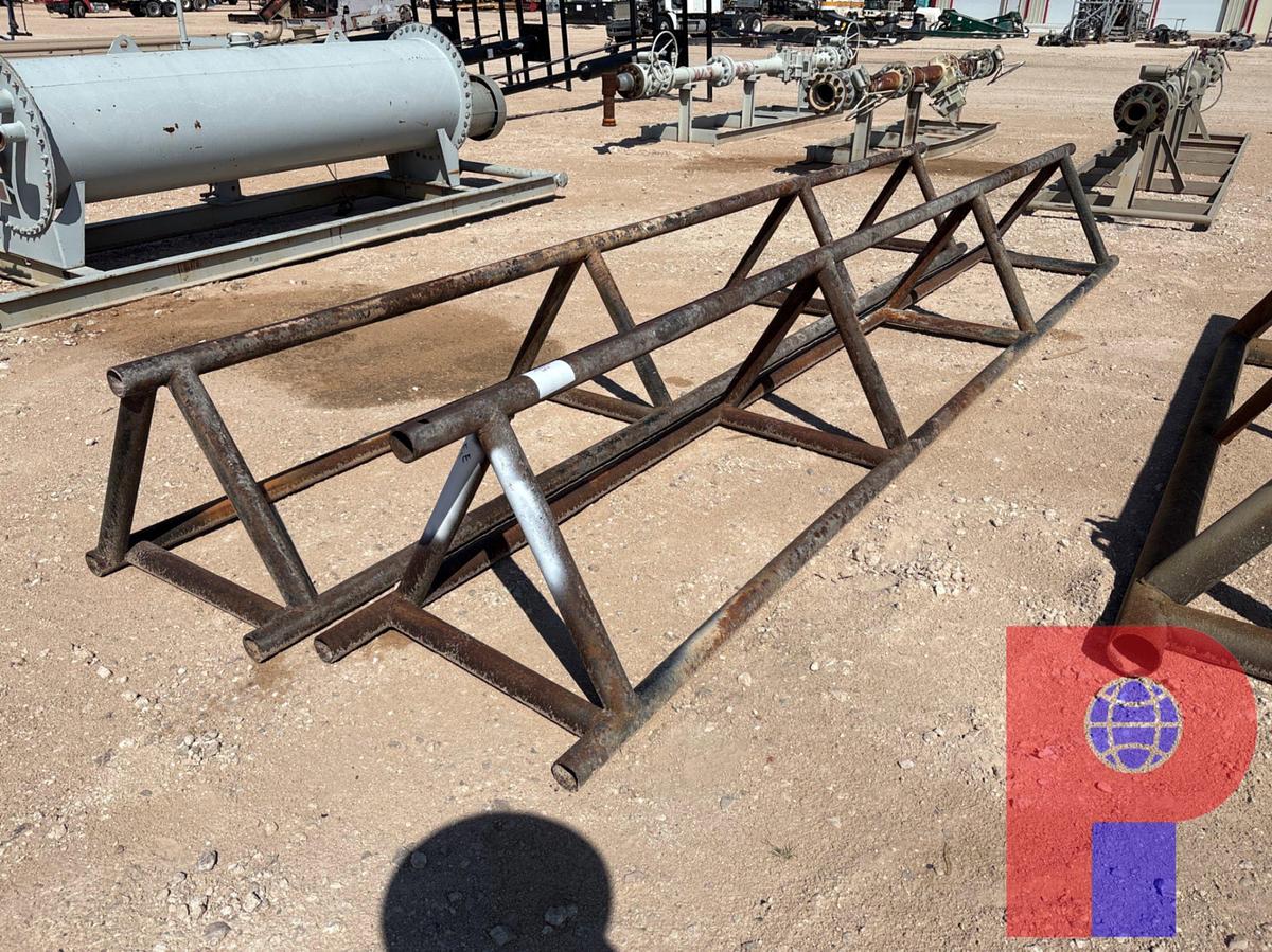 Used (2) 18’ X 28” TRIANGLE PIPE RACKS