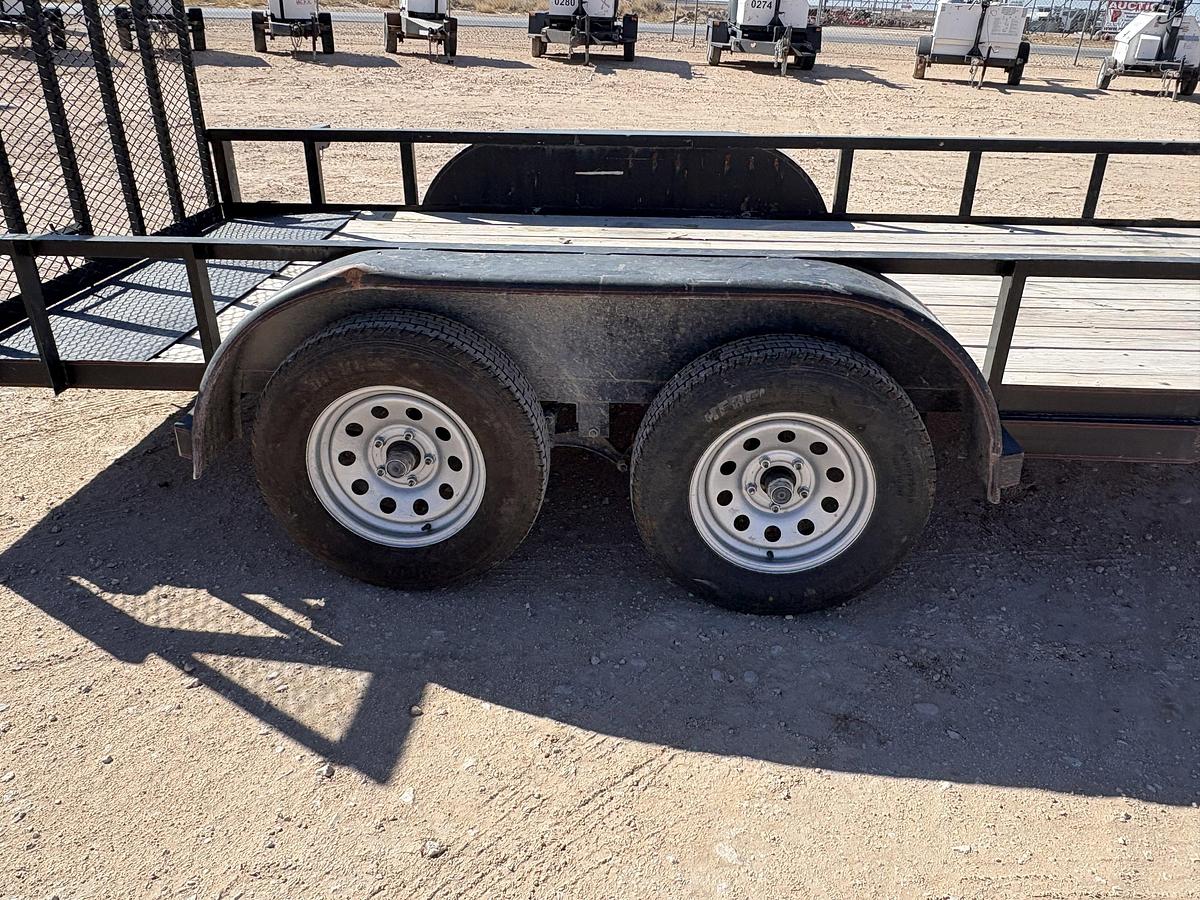 Used 2021 14’ x 6.5’ T/A BUMPER PULL UTILITY TRAILER