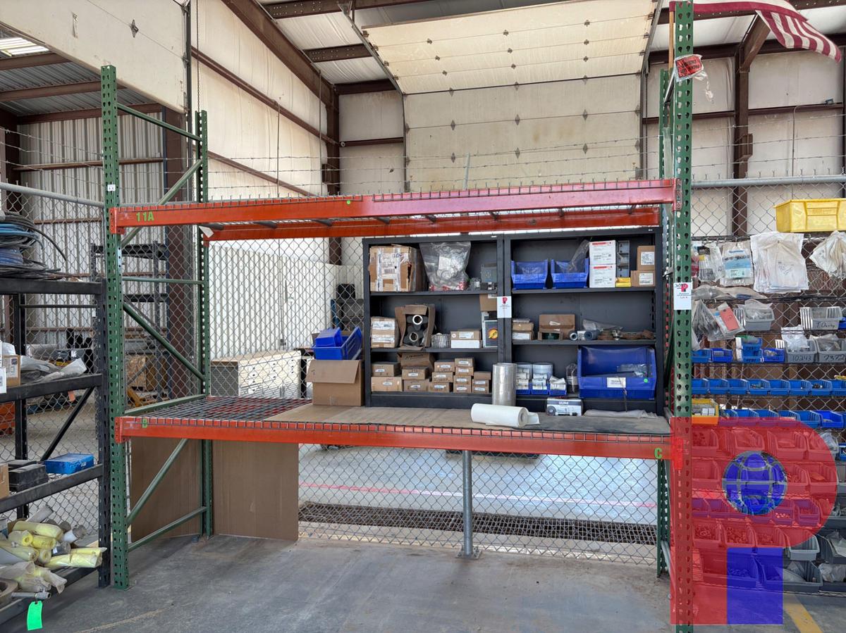 Used 10.5’ X 3’ X 10’ PALLET RACK SHELVING