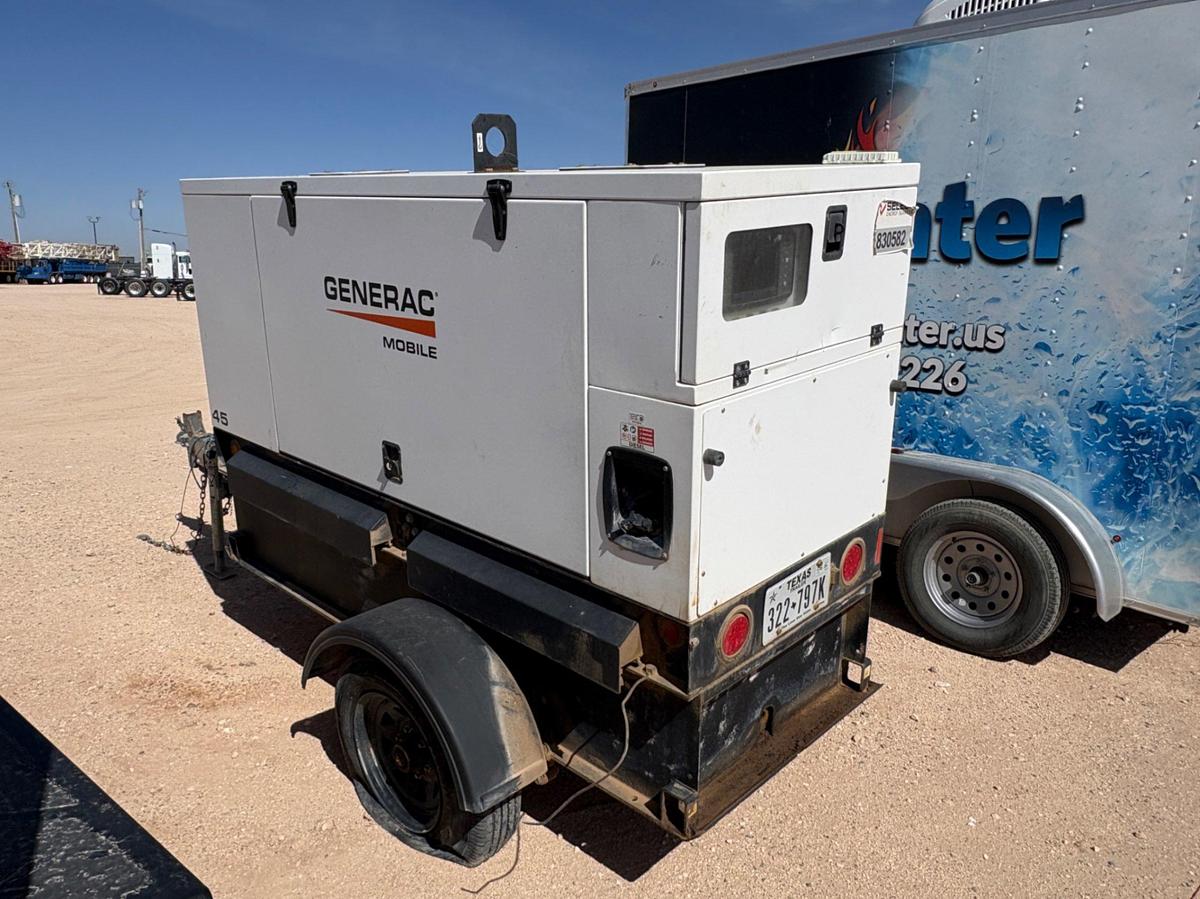 Used 2018 GENERAC MOBILE PRODUCTS MMG45IF4-STD 38KW S/A BUMPER PULL GENERATOR