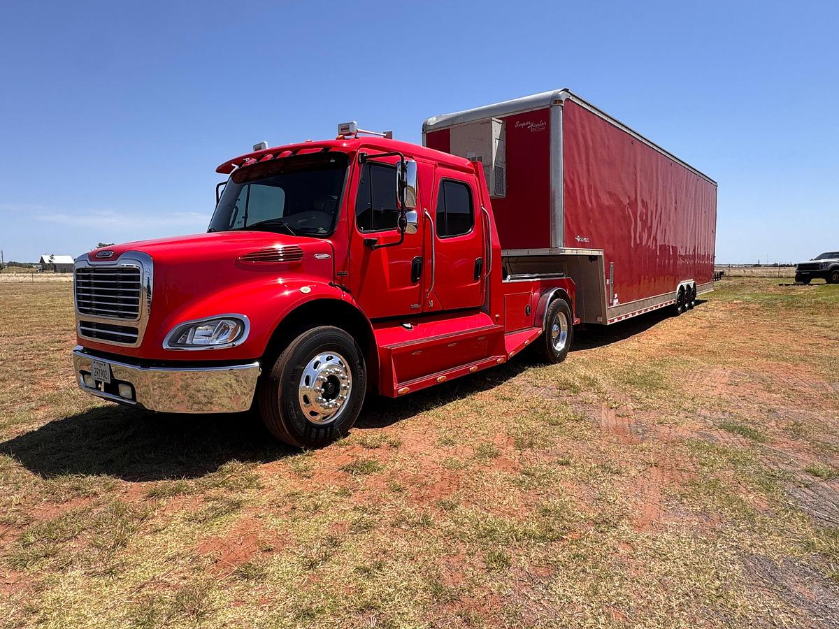 Used 2007 Freightliner M2 & Race Car Stacker Trailer Package