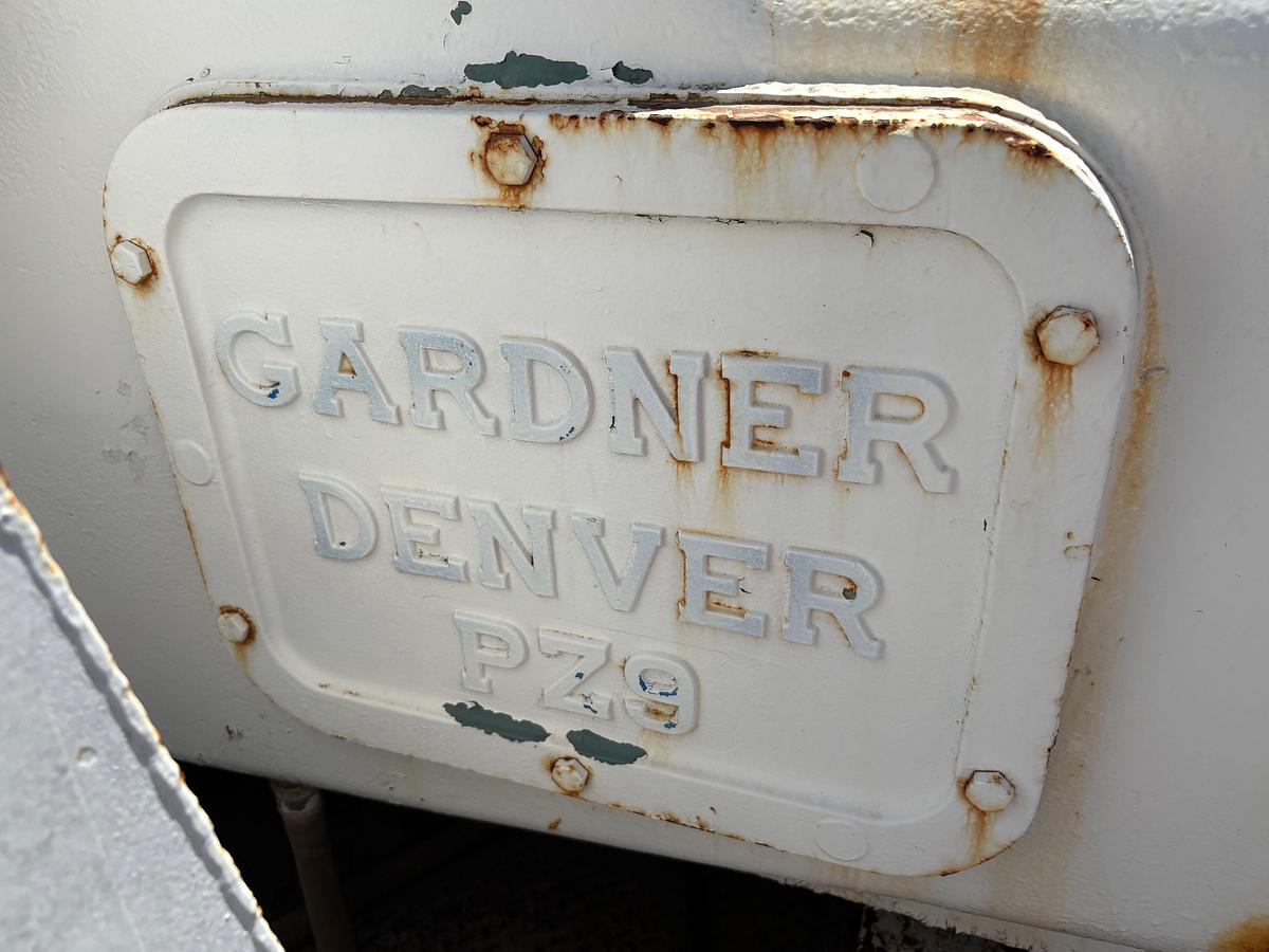 Used Gardner Denver pz9 triplex mud pump, mtd on 35’ x 12’ skid