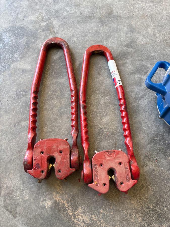 Used (2) OBANNON 5/8 - 3/4 rod elevators